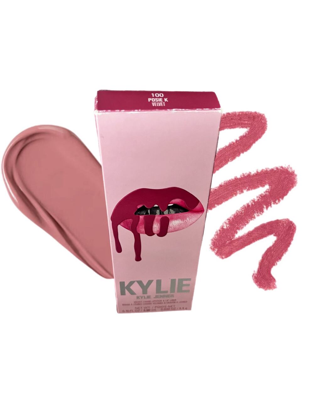 Kylie Cosmetics by Kylie Liquid Lipstick & Liner Set 100 POSIE K VELVET~ NIB